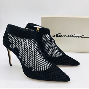 Brian Atwood Black Suede Pumps